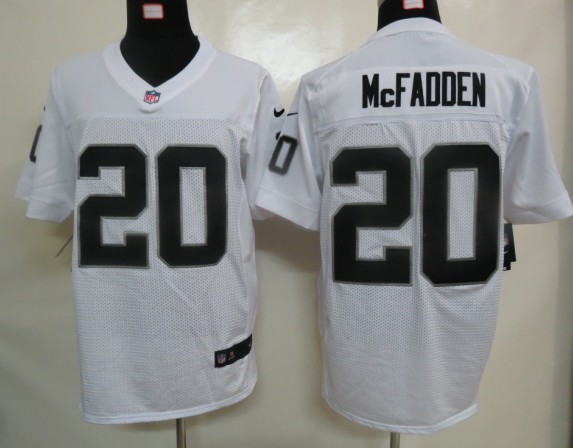 Nike Elite Jersey Oakland Raiders 20 McFADDEN White Authentic
